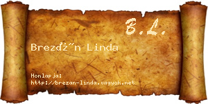 Brezán Linda névjegykártya